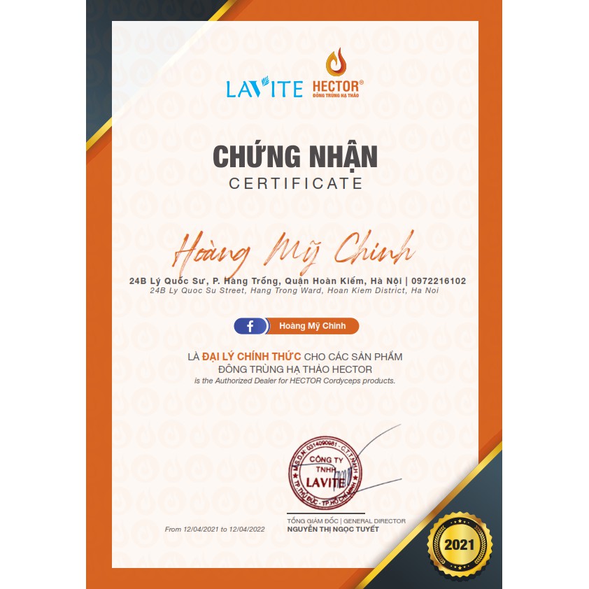 (Chính hãng) Nước Đông trùng hạ thảo Hector Sâm- Tăng cường chức năng phổi, tăng lực nhanh cải thiện sinh lý