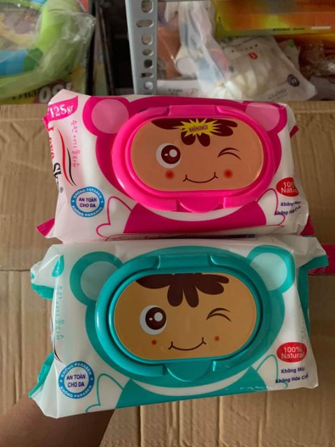 KHĂN ƯỚT KHÔNG MÙI LOVE SKY | Shopee Việt Nam