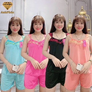 Đồ Bộ Ngủ Cánh Tiên  Vải thun lạnh mặc mát Anh Phúc + Bộ Cánh Tiên