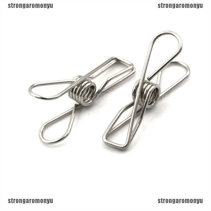 Set 10 Kẹp Phơi Quần Áo Bằng Thép Không Gỉ