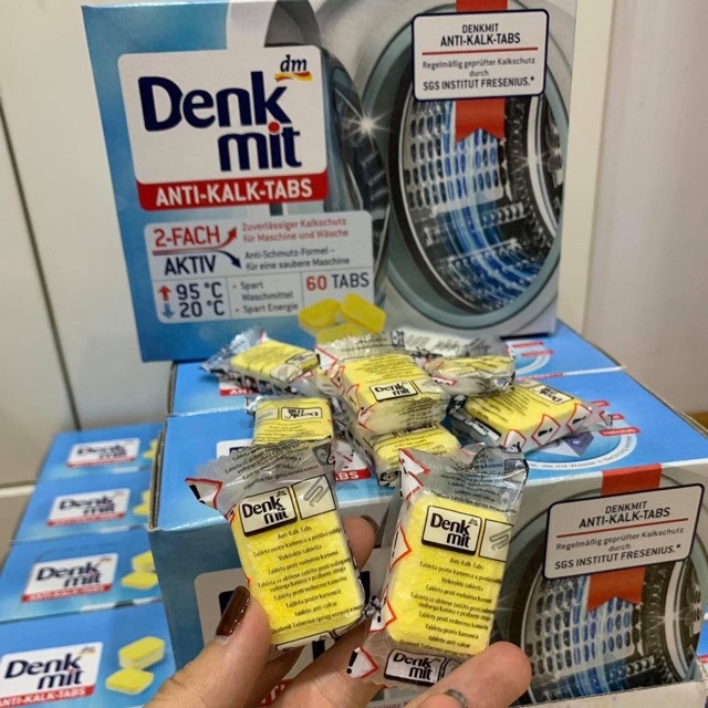 Viên tẩy lồng giặt Denkmit hàng chuẩn Đức