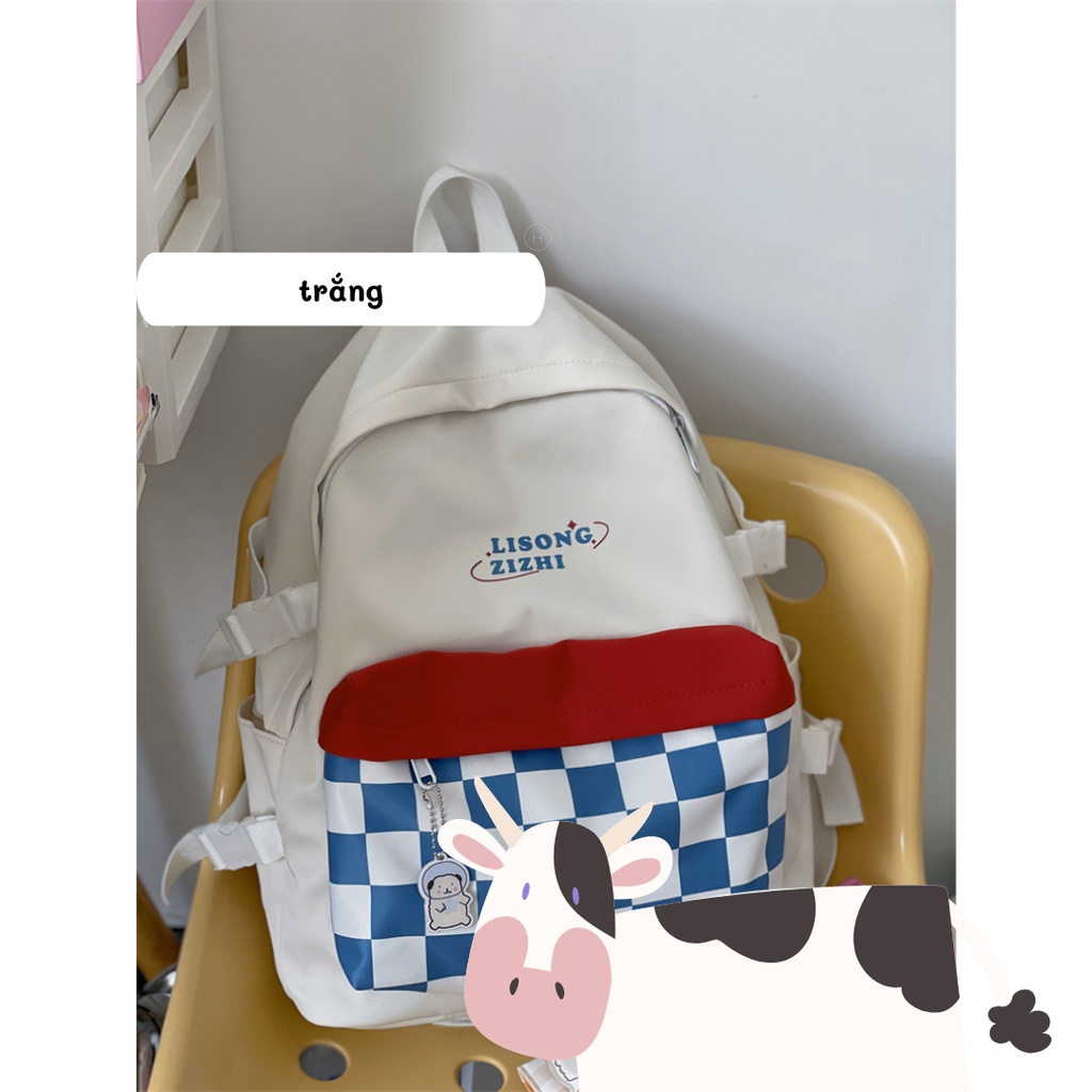 Balo đi học kẻ không thấm nước