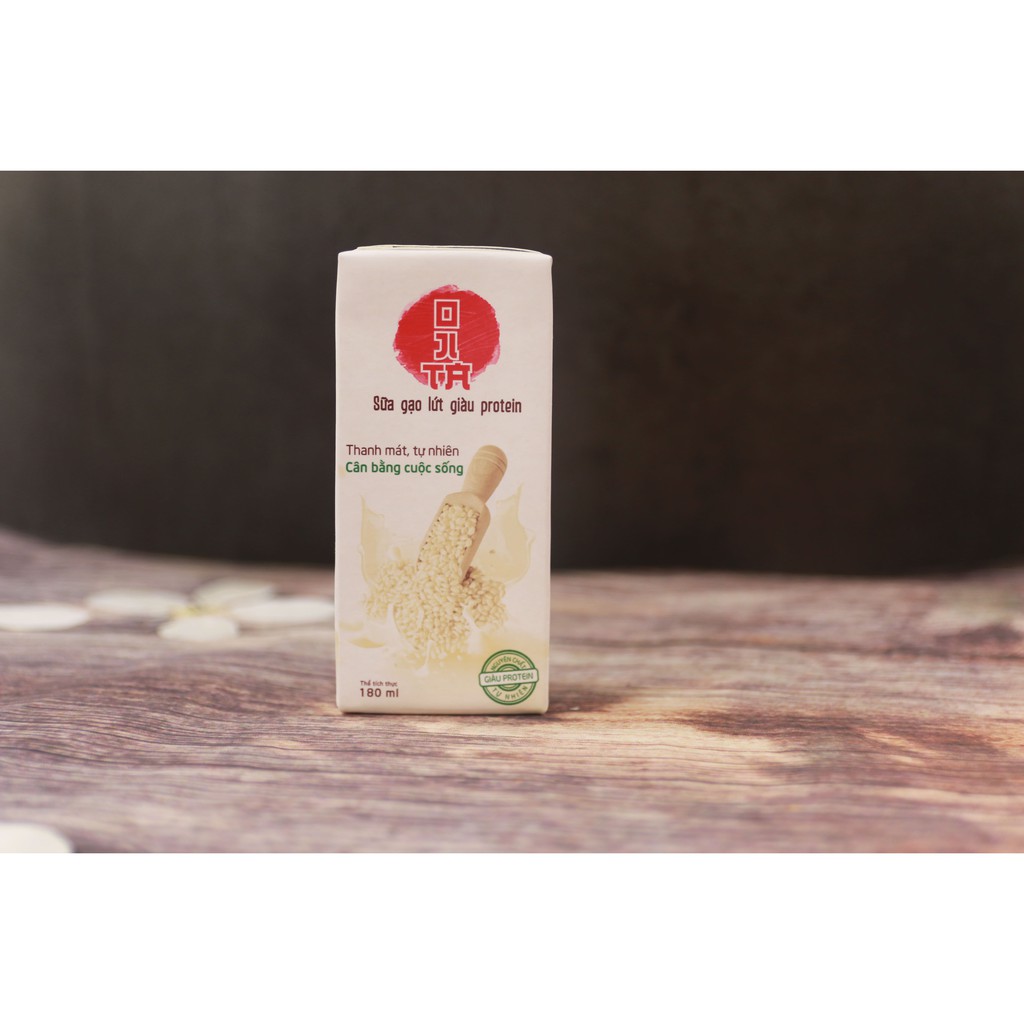 Thùng 30 hộp Sữa gạo lứt giàu protein Ojita 180ml