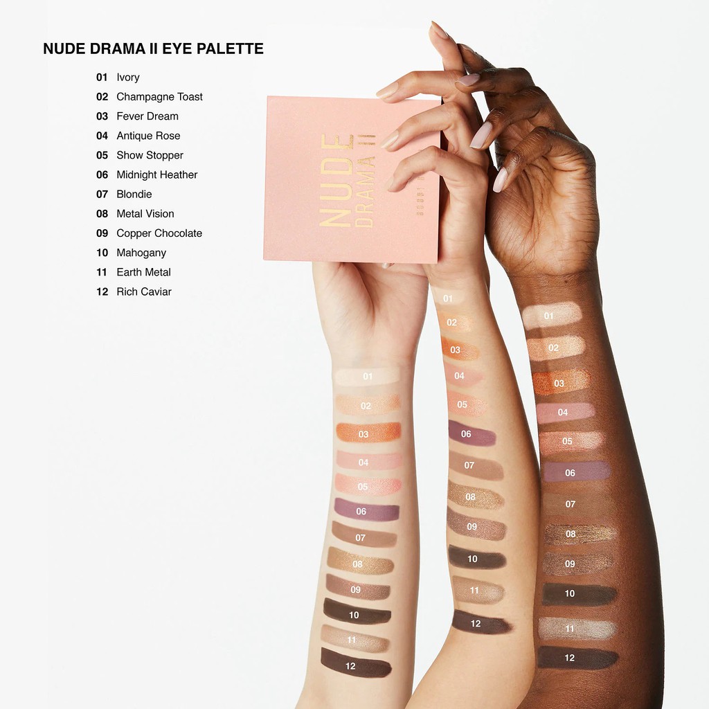 Bobbi Brown - Bảng Phấn Mắt Bobbi Brown Nude Drama II Eye Shadow Palette