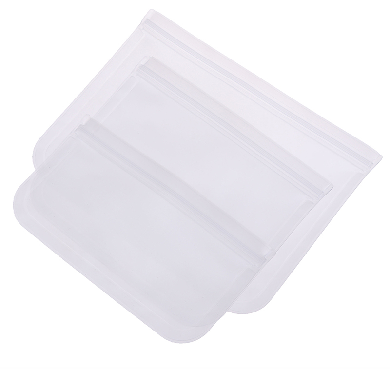 Hộp Đựng Thực Phẩm Bằng Silicone Chống Rò Rỉ Có Khóa Kéo Có Thể Tái Sử Dụng