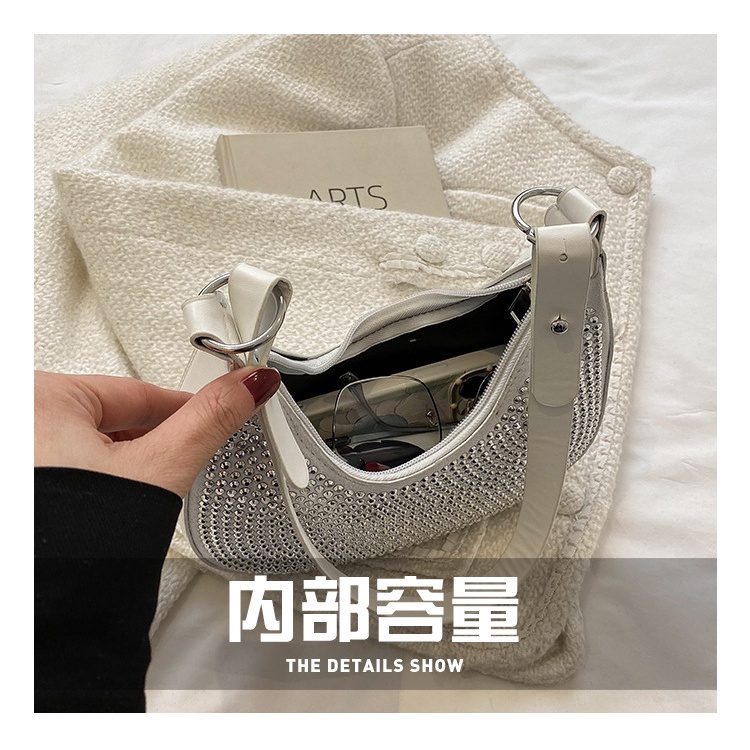 Túi Xách JASMIN NOIR Da PU Họa Tiết Kim Cương Thời Trang Cho Nữ