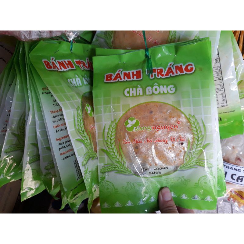 1 Xâu 12 Bịch Bánh Tráng Chà Bông Sáng Nguyên