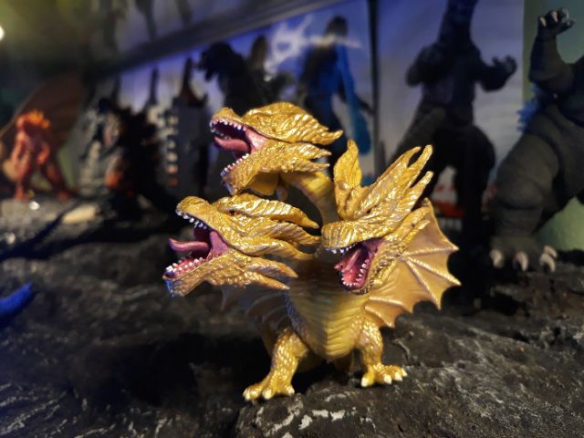 Mô hình đồ chơi khủng long Godzilla. Rồng 3 đầu King Ghidorah 2019.