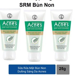 Sữa Rửa Mặt Bùn Non Acnes Cleanser  dưỡng sáng  da 25g