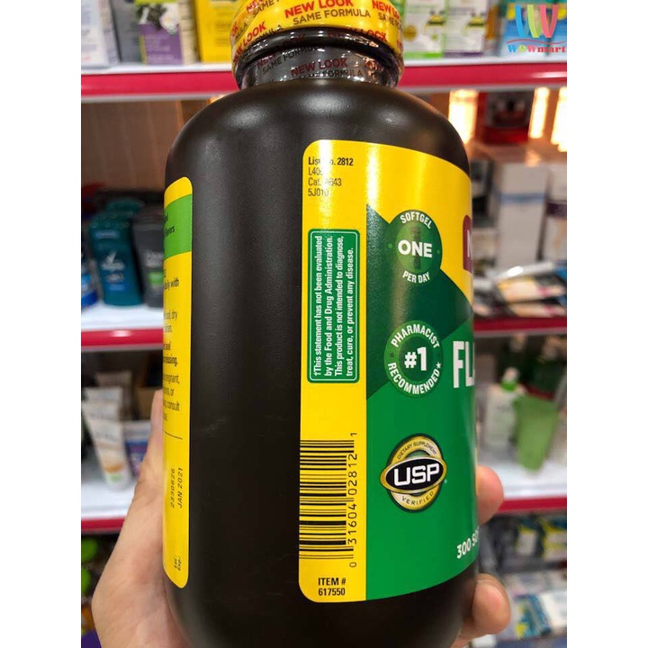 Dầu hạt lanh bổ sung Omega Nature Made Flaxseed Oil 1400mg Omega 3-6-9 300 viên