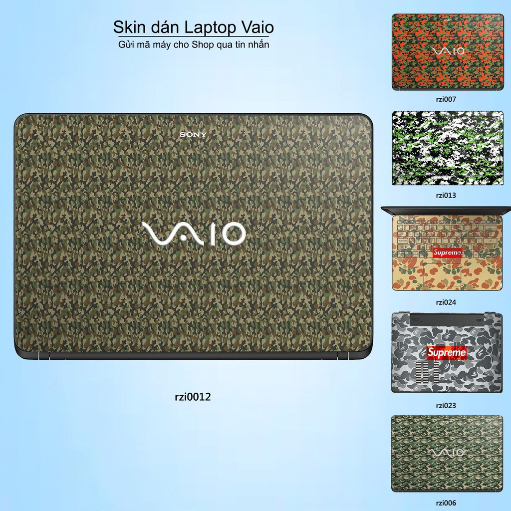 Skin dán Laptop Sony Vaio in hình rằn ri _nhiều mẫu 4 (inbox mã máy cho Shop)