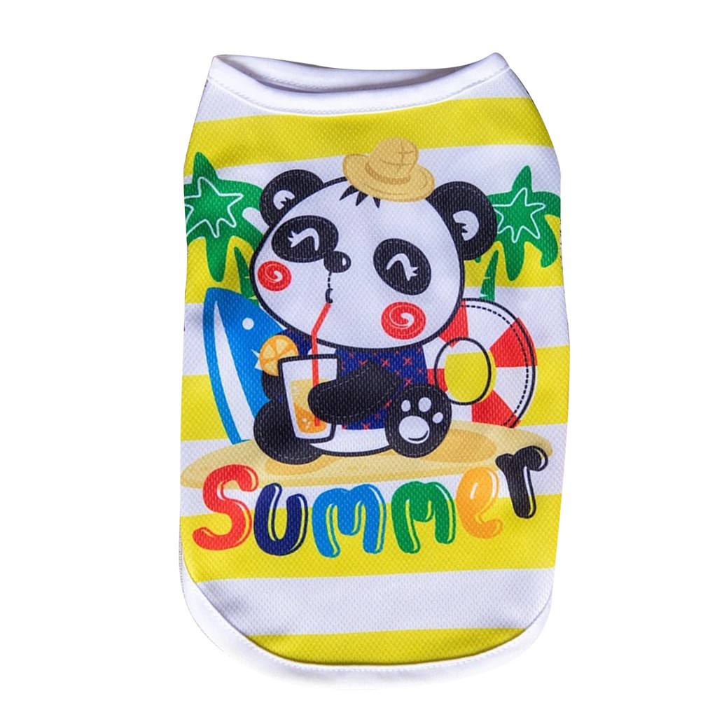 Áo thoáng khí in hình thú vật hoạt hình cho thú cưng