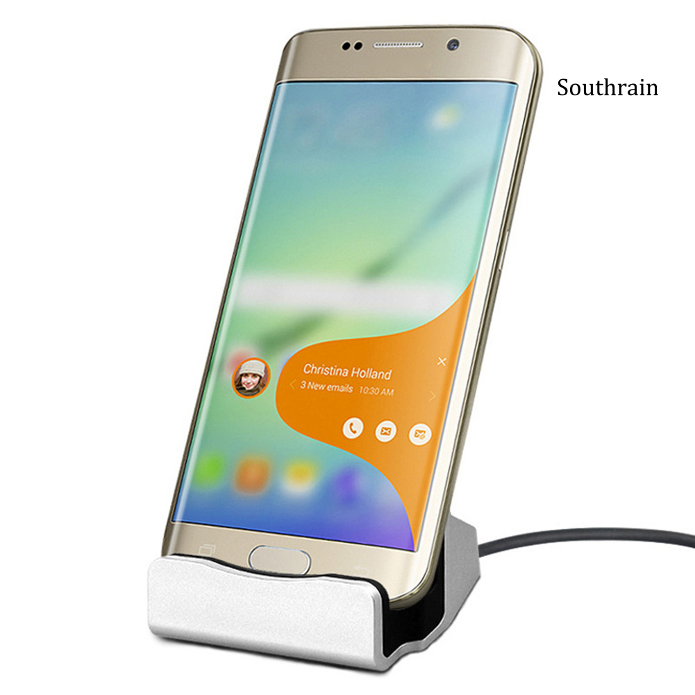Đế Sạc Điện Thoại Để Bàn Cổng Micro Usb Type C Cho Iphone Android
