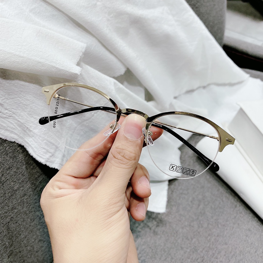 Mắt Kính Gọng Cận Form Tròn Lyly G90-73 597 Phong Cách Trẻ Trung Sang Chảnh - Hazo