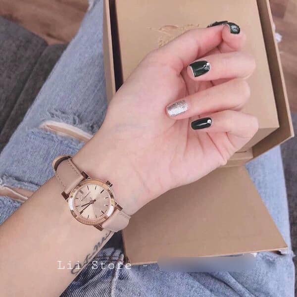 Đồng hồ Bubery Nữ cao cấp chạy pin máy Nhật size 28-34mm dây da