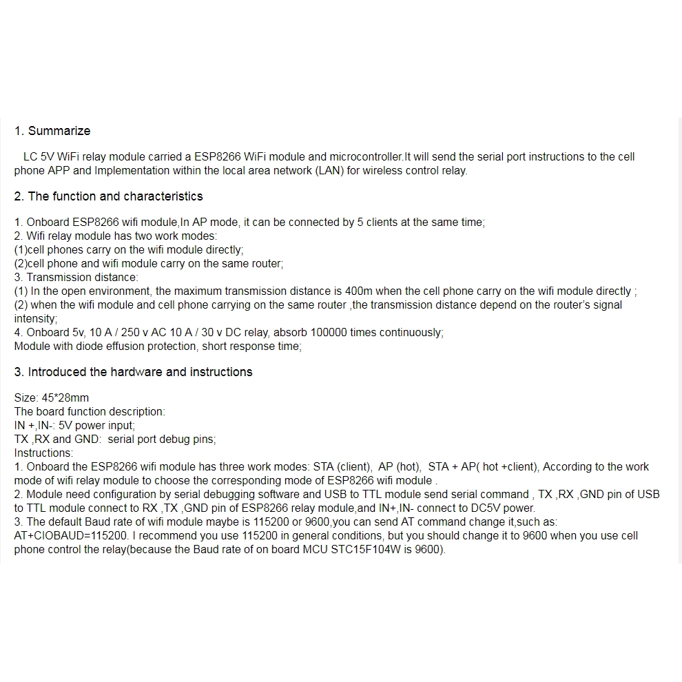 Module điều khiển wifi/ứng dụng điện thoại ESP8266 ESP-01S ESP8266 ESP-01 5V phạm vi 400m cho nhà thông minh IOT