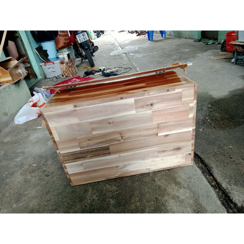 Chuồng nuôi bò sát KB2 gỗ ghép mica DRC 60-40-40cm