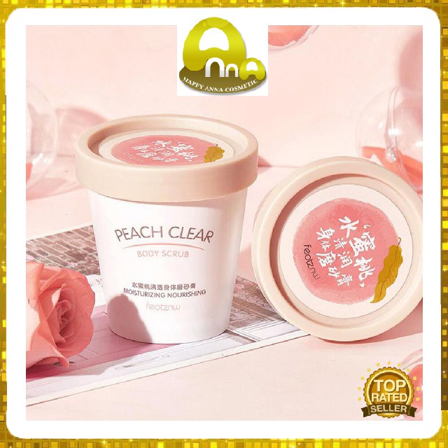 [100% SÁNG MỊN DA] Kem Tẩy Da Chết Peach Clear Body Scrub 200ML, Trị Mụn, Dưỡng Ẩm, Làm Đẹp Da Cam Kết Chất Lượng -Anna | BigBuy360 - bigbuy360.vn