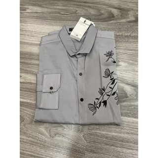 Áo sơ mi nam in hoa