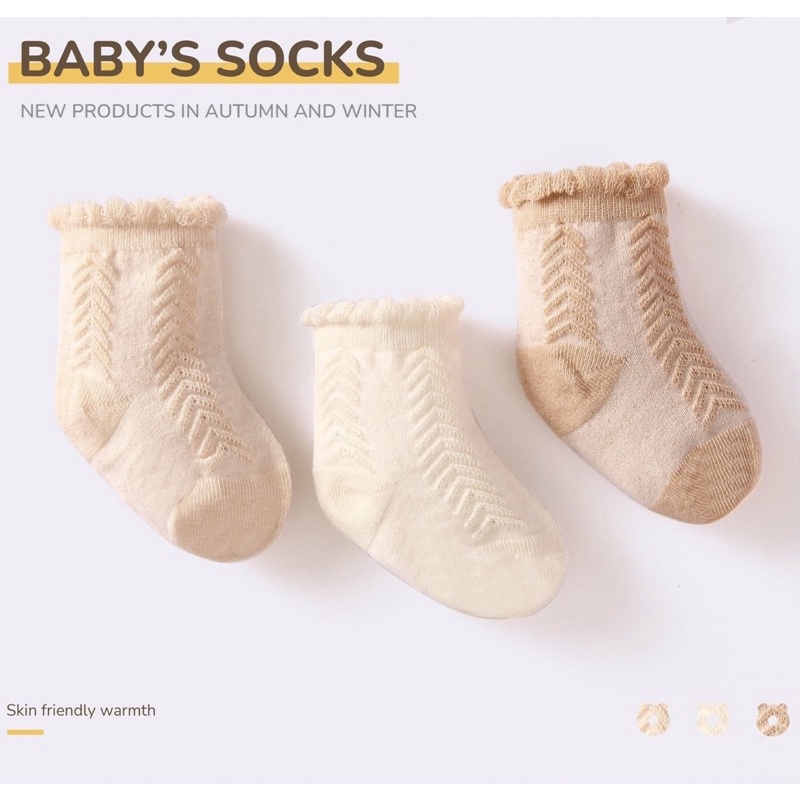 Baby’s Socks - Set 3 đôi tất cho bé 1111