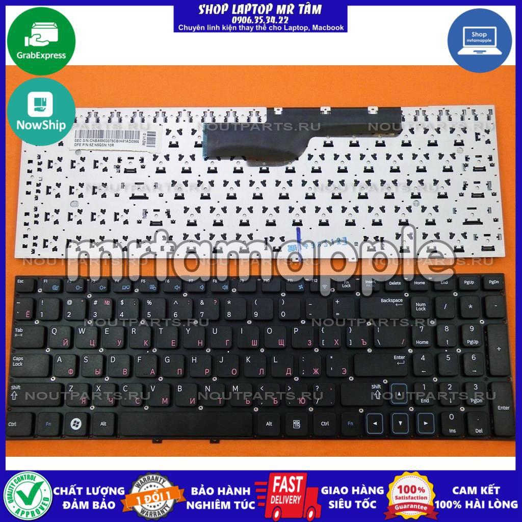 (KEYBOARD) BÀN PHÍM LAPTOP SAMSUNG NP300E5 (CÓ PHÍM SỐ) dùng cho NP300E5E NP350E5C NP355E5C NP300V5A NT355V5C NP550P5C