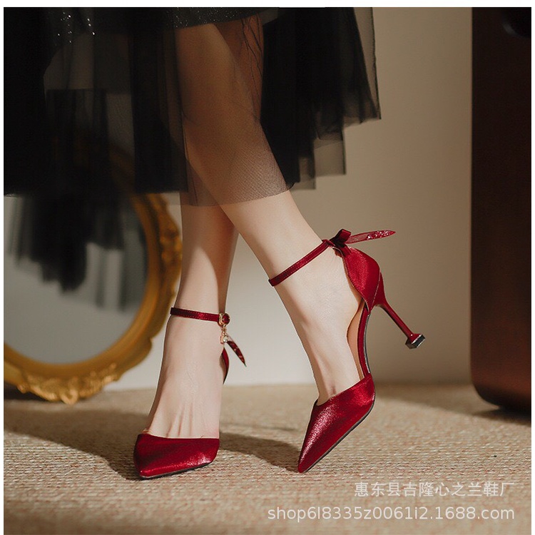 GIÀY CAO GÓT SIZE 30 31 32 ĐÍNH NƠ TIỂU THƯ NHẸ NHÀNG CAO 9CM HÀNG QCCC