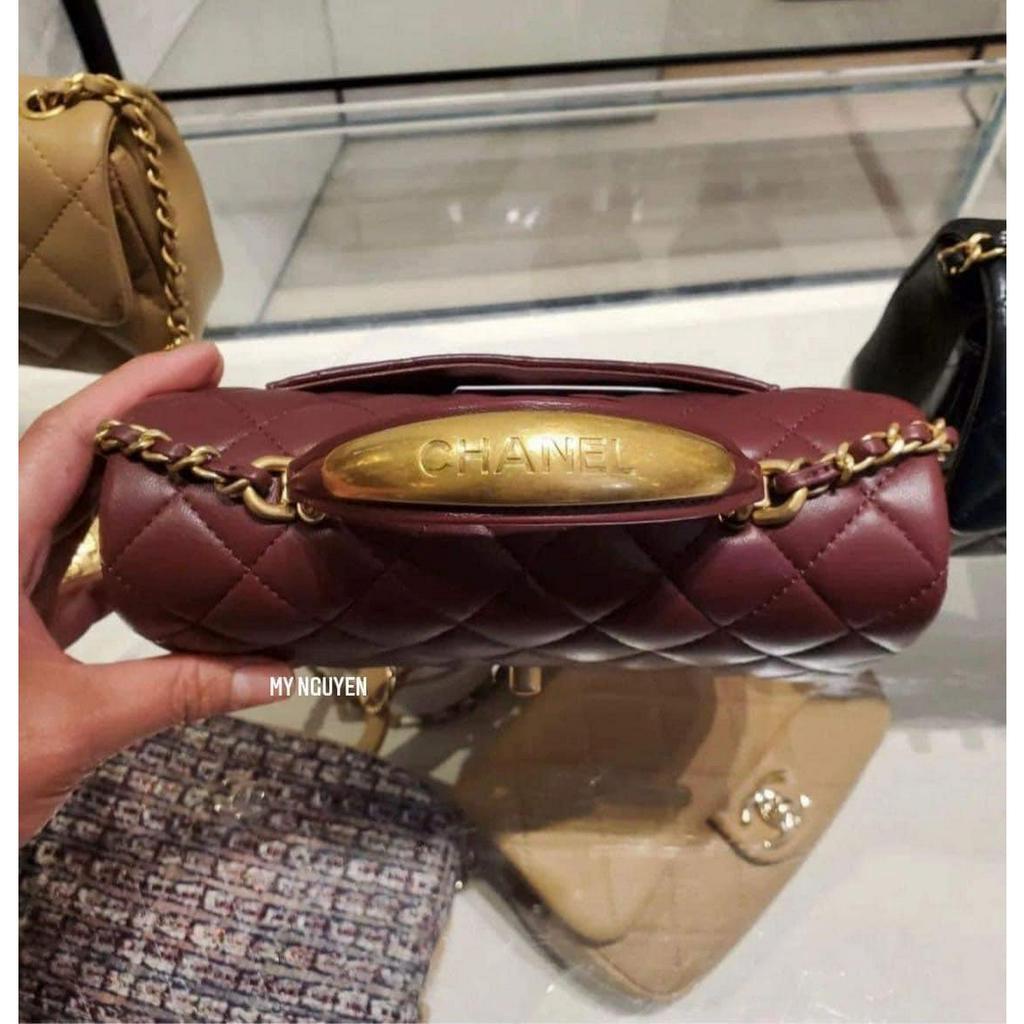 TÚI CHA NEO QUAI XÁCH KIM LOẠI SZ20 DA THẬT