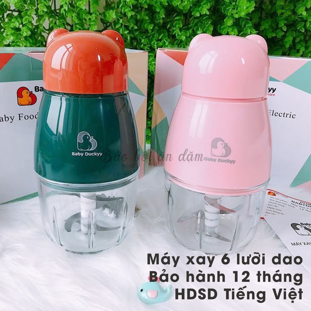 Máy xay ăn dặm đa năng Baby Duckyy 6 lưỡi chính hãng, bảo hành 12 tháng