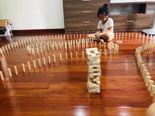 Thanh gỗ xếp hình sáng tạo cho bé thoả sức tưởng tượng lắp ghép sáng tạo