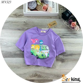 [CHÍNH HÃNG] Áo phông cộc tay, áo thun bé gái Beeking DỄ THƯƠNG