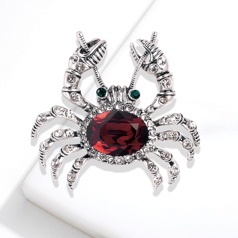 Ghim Cài Áo Hình Con Cua Đính Đá Thời Trang