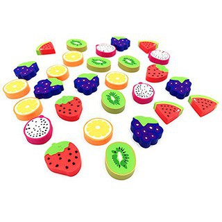 Vỉ 2 cục gôm hình trái cây kute