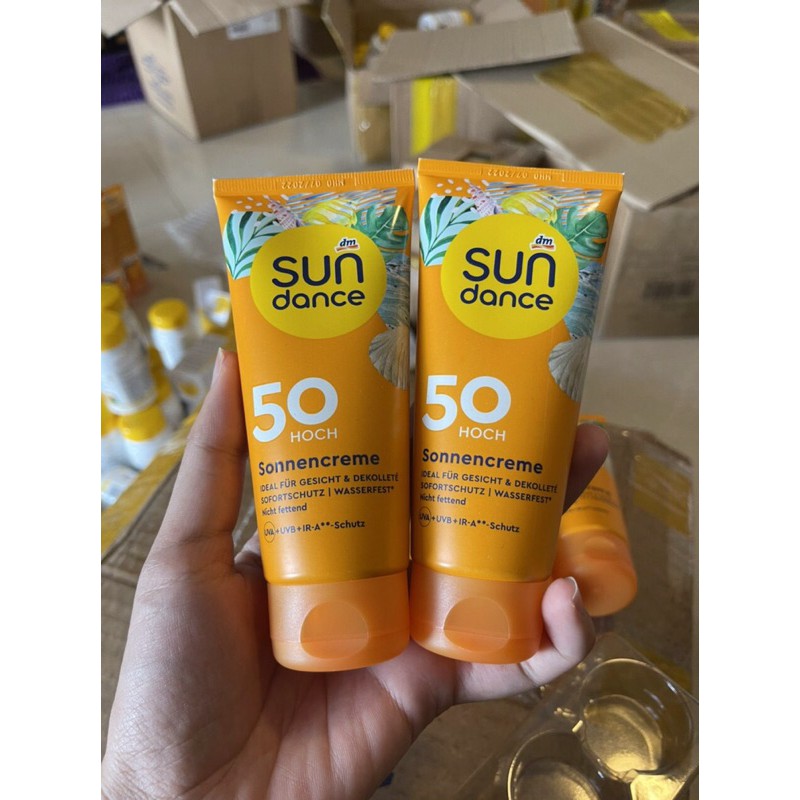 [NỘI ĐỊA ĐỨC] Kem chống nắng Sundance SPF50 cho mặt và cơ thể 100ml