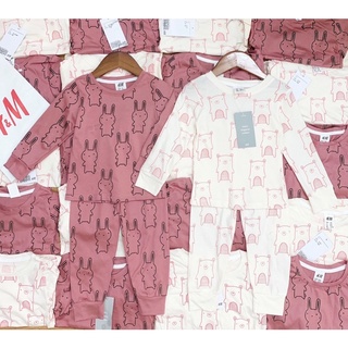 Set 2 bộ cotton thỏ hồng siêu đỉnh
