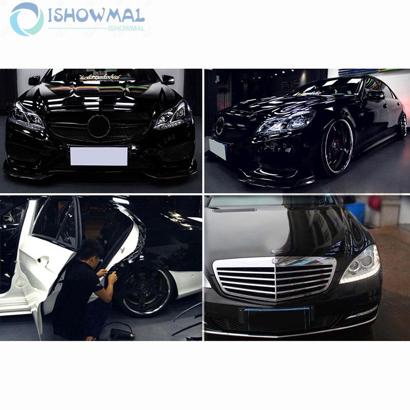 Miếng dán decal màn đen bóng cho trang trí xe hơi 30*152cm