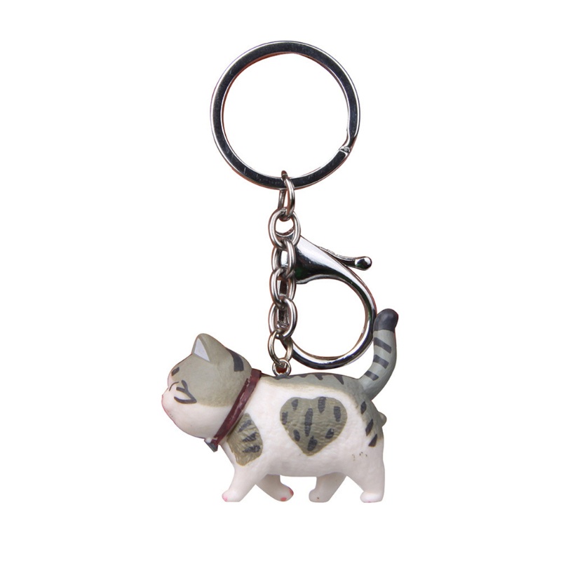 Móc khóa hình chú mèo dễ thương siêu bền tiện dụng cho học sinh