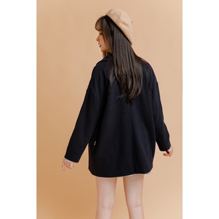 Áo khoác dạ cổ bẻ - 92Wear