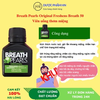 Viên thơm miệng Breath pearls, Viên uống thảo dược Giảm mùi hôi miệng