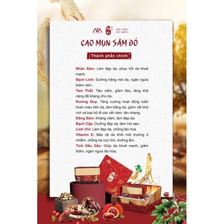 CAO MỤN SÂM ĐỎ VÀ DƯỠNG DA