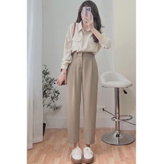 Quần baggy vải