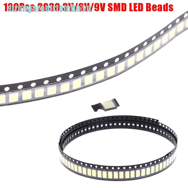 Set 100 Đi-ốt Bóng Led 3030 Smd 1w 3v / 6v / 9v Ánh Sáng Trắng Cho Tv