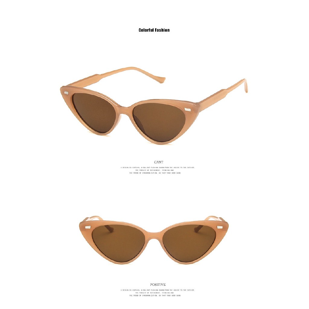 Kính Mát Gọng Nhỏ Hình Mắt Mèo Thời Trang Retro Chống Tia Uv400 Cho Nữ gentle monster | BigBuy360 - bigbuy360.vn