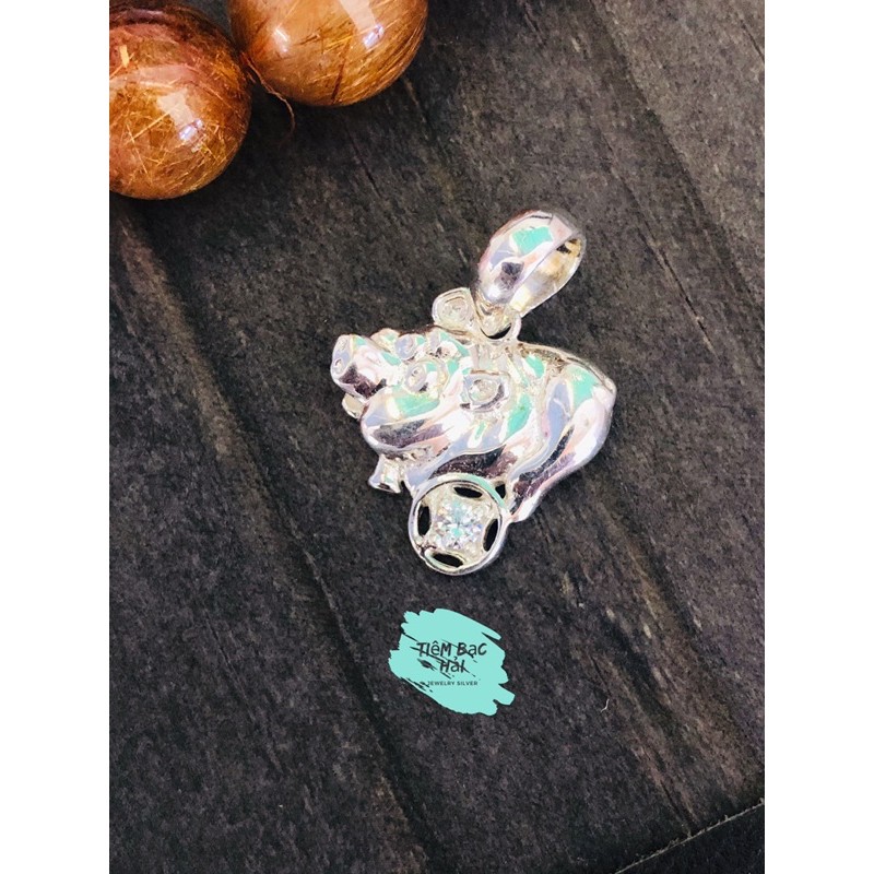 MẶT DÂY CHUYỀN BẠC CON GIÁP KIM TIỀN CHO BÉ