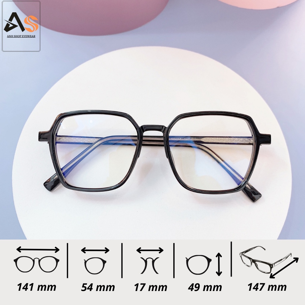 Gọng kính cận thời trang vuông nhiều màu sắc 7116
