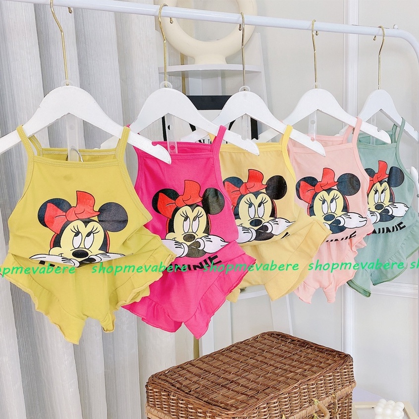 [CHỌN MÀU] BỘ 2 DÂY HỌA TIẾT XINH XẮN CHO BÉ GÁI 6-16KG, VẢI COTTON MỀM MỊN, THẤM HÚT MỒ HÔI - BO66