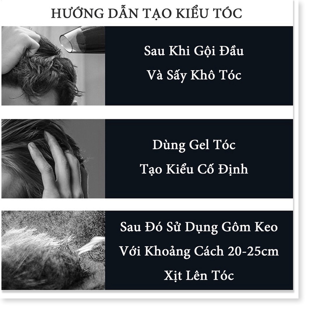 [Freeship] Gel Xịt Tạo Kiểu Tóc Siêu Nhanh Blueman Giữ Nếp Với Thành Phần Chiết Xuất Từ Thiên Nhiên 420ml