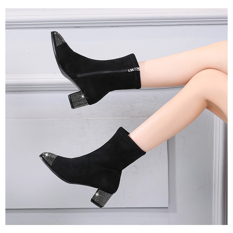 Boot cổ lửng dây kéo bên Big Size_ Hàng Có Sẵn (Size 40➡️43)