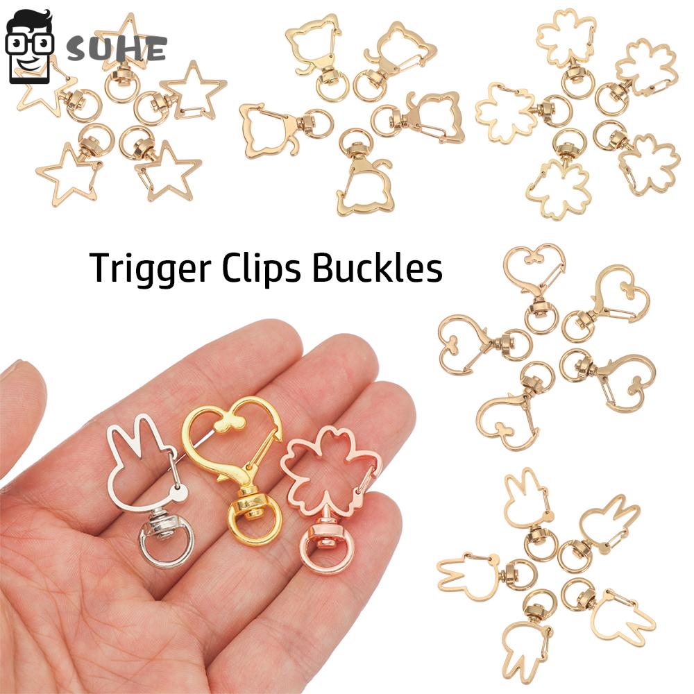 Set 5 Móc Kim Loại Dùng Làm Trang Sức/Móc Khóa/Túi Xách Độc Đáo Tiện Dụng DIY