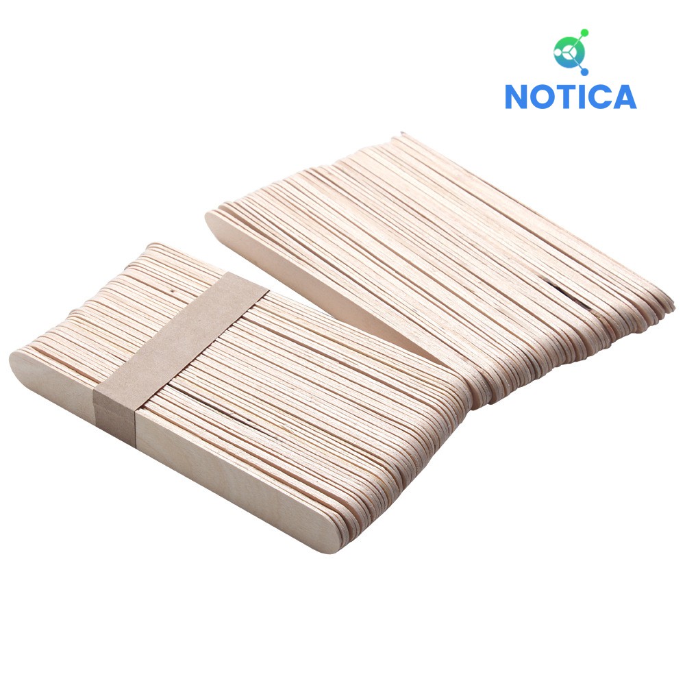 QUE GỖ PHẾT WAX TẨY LÔNG-TRỘN KEM-BÔI TÊ-hộp 100 que