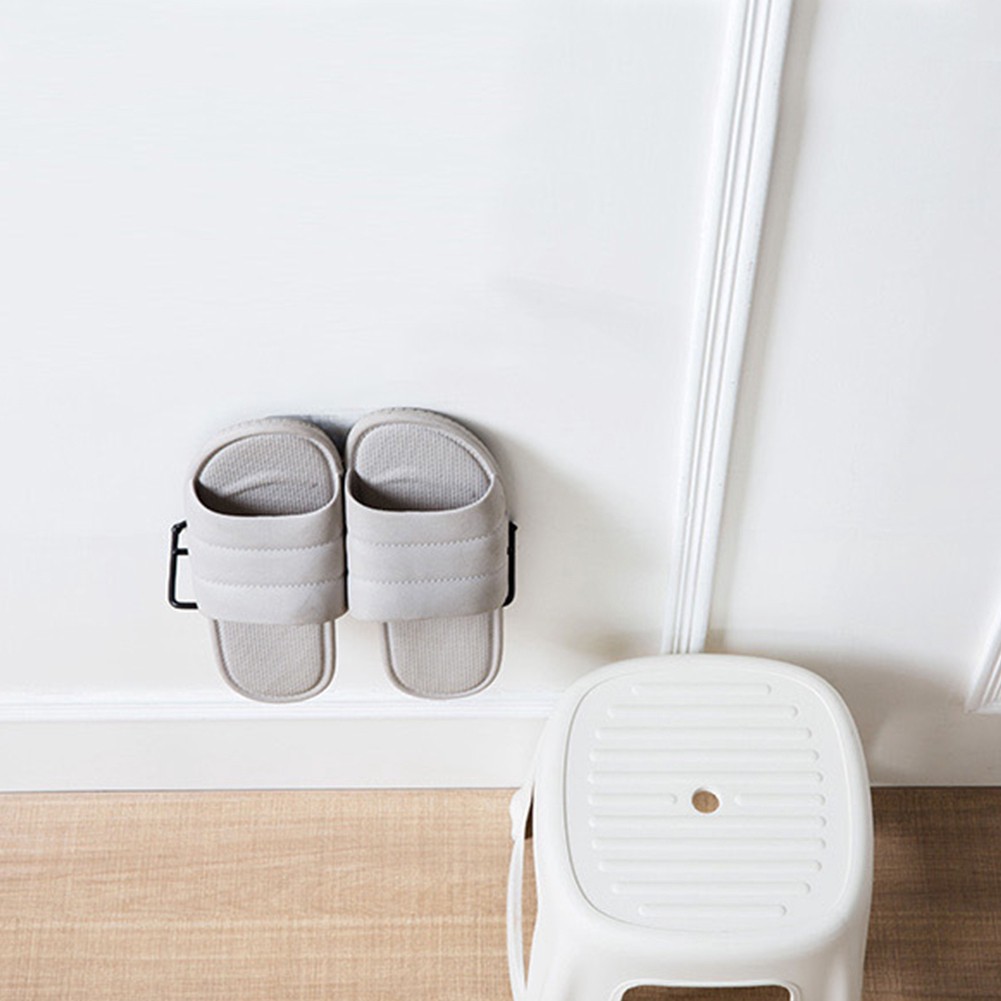 Giá sắt gắn tường treo giày dép tiện lợi cho phòng tắm/phòng ngủ